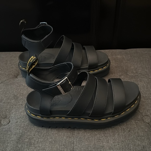 Dr. Martens Black Strappy Sandals - Picture 2 of 6
